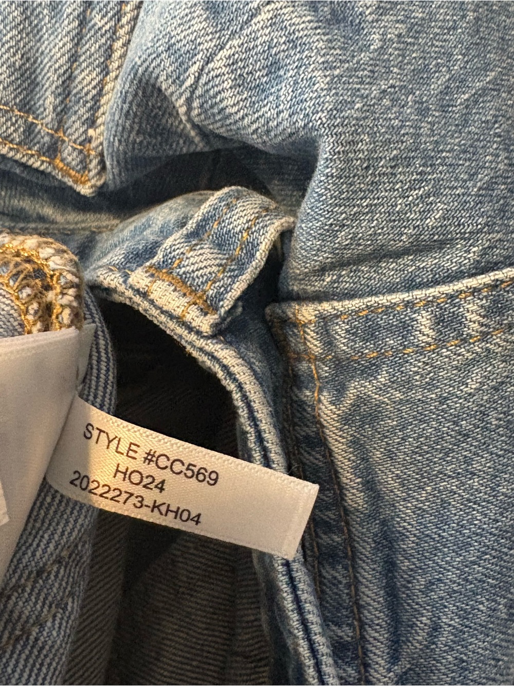 J. Crew High Rise Sailor Denim Trouser in 1996 Semi-Stretch Size 27 Light Wash - Picture 9 of 9